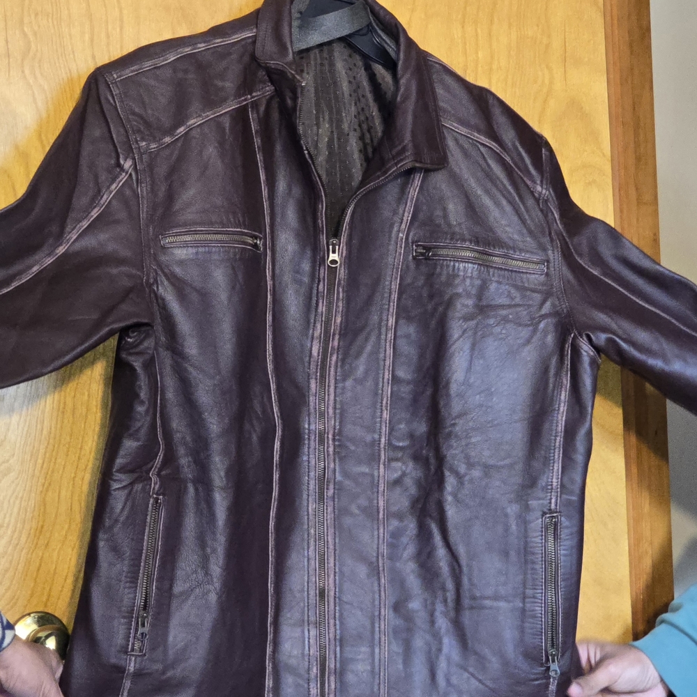 Men's Brown Leather Jacket